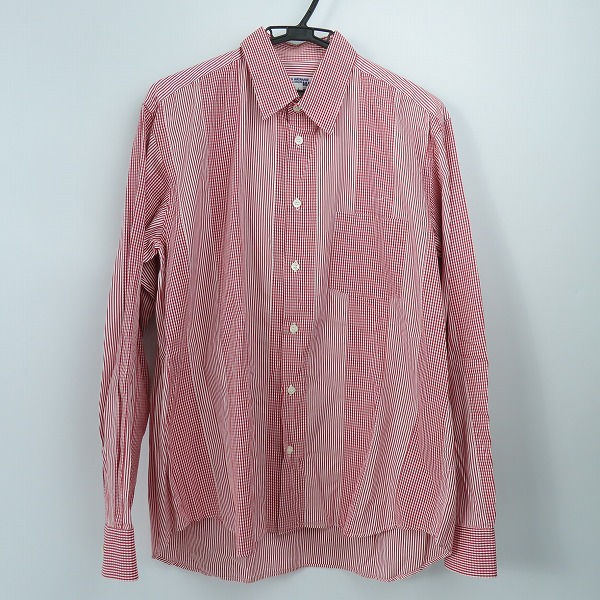 実際に弊社で買取させて頂いたJUNYAWATANABE COMME des GARCONS MAN/ジュンヤワタナベ コムデギャルソンマン チェックストライプシャツ/L