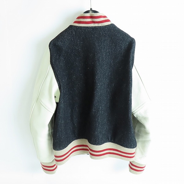 実際に弊社で買取させて頂いたTHE FLAT HEAD GOOGIES/フラットヘッド スタジャン 袖レザー /38の画像 1枚目