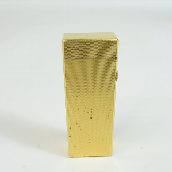 実際に弊社で買取させて頂いたdunhill/ダンヒル サイドローラー ガスライター ゴールドカラーの画像 1枚目