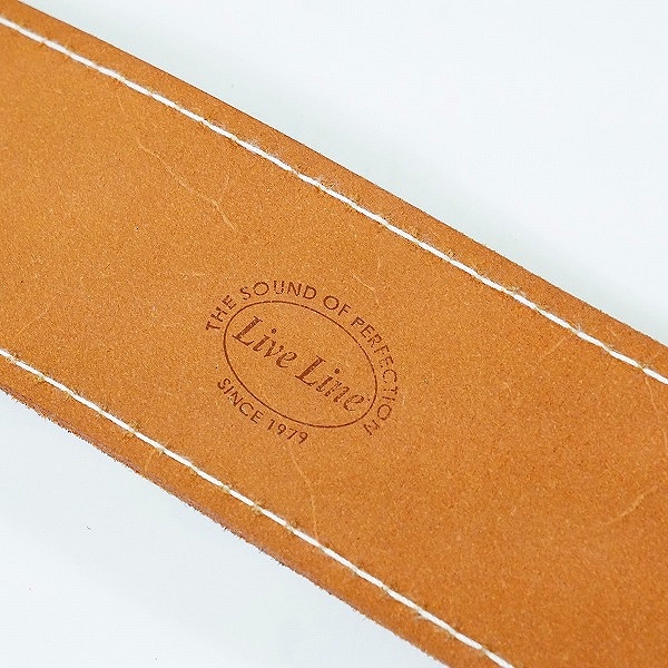 実際に弊社で買取させて頂いたLive Line/ライブライン ギター/ベース用 レザーストラップ ブラウンの画像 6枚目