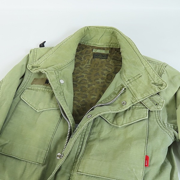 実際に弊社で買取させて頂いたWTAPS/ダブルタップス 12AW M-65 裏地レオパード ミリタリー ジャケット 122GWDT-JKM03/1の画像 9枚目