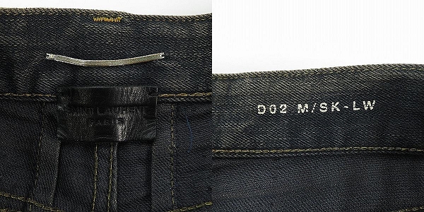 実際に弊社で買取させて頂いたSAINTLAURENTPARIS/サンローランパリ 13AW オーバーダイ ダメージ加工スキニーデニムパンツ 328936/27の画像 2枚目
