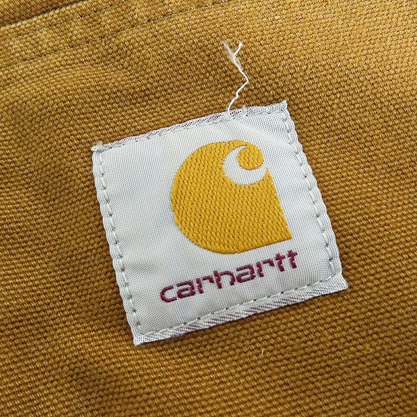 実際に弊社で買取させて頂いたCarhartt/カーハート ウォッシュドダックインシュレイティッドアクティブジャケット I027360 ブラウン系/Lの画像 6枚目