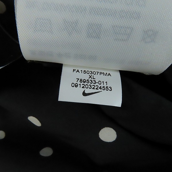 実際に弊社で買取させて頂いたF.C.R.B.×NIKE/エフシー レアルブリストル×ナイキ 15AW REVERSIBLE STADIUM JACKET/リバーシブル スタジャン 789533-011/XLの画像 7枚目