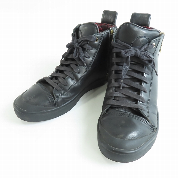 実際に弊社で買取させて頂いたDIESEL/ディーゼル サイドジップ レザー ハイカットスニーカー 27