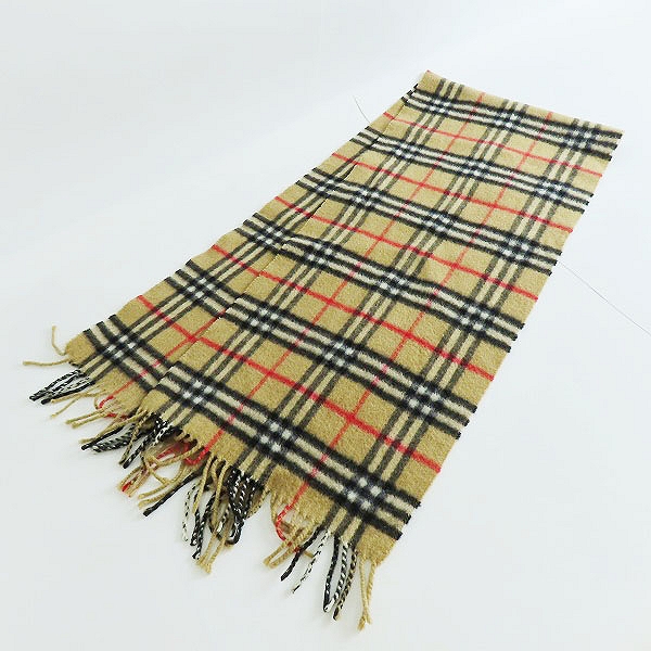 実際に弊社で買取させて頂いたBURBERRY LONDON/Burberrys/バーバリー マフラー 2点セットの画像 4枚目