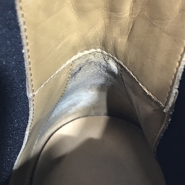 実際に弊社で買取させて頂いたHERMES/エルメス サイドゴア レザーブーツの画像 7枚目