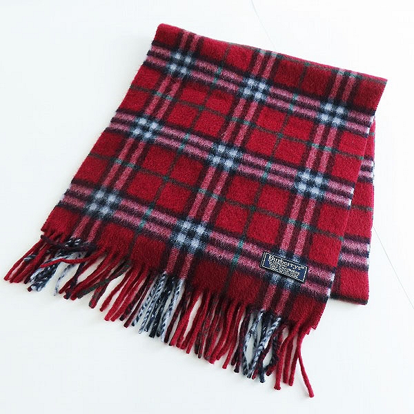 実際に弊社で買取させて頂いたBurberrys/バーバリーズ チェック柄 カシミヤ マフラー