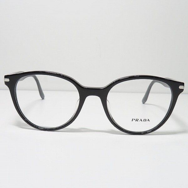 実際に弊社で買取させて頂いた(2)PRADA JOURNAL/プラダ ジャーナル メガネフレーム アイウェア VPR07T-F ブラックの画像 1枚目