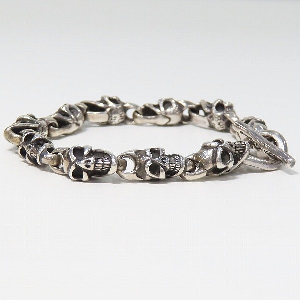 実際に弊社で買取させて頂いたBWL/ビルウォールレザー スモール グッドラック スカル カスタム ブレスレットの画像 2枚目