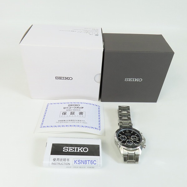 実際に弊社で買取させて頂いたSEIKO /セイコー スピリット クロノグラフ メンズ クォーツ SBTR013/8T63-00DOの画像 8枚目