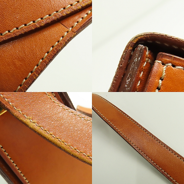 実際に弊社で買取させて頂いたCELINE/セリーヌ オールド ショルダーバッグ マカダム柄 ガンチーニ金具の画像 9枚目