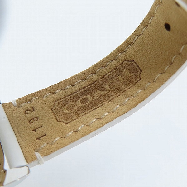 実際に弊社で買取させて頂いたCOACH/コーチ アナログ クォーツ ウォッチ/腕時計 CA 13.7.14.0647【動作未確認】の画像 4枚目