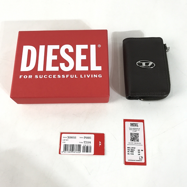 実際に弊社で買取させて頂いたDIESEL/ディーゼル 4連キーケース/コインケース L-ZIP KEY X09016の画像 6枚目