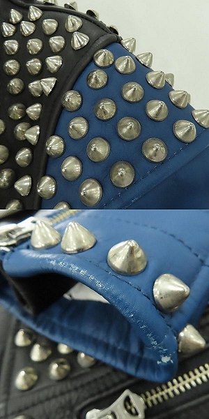 実際に弊社で買取させて頂いたNEIGHBORHOOD/ネイバーフッド 18AW CLAY RIDERS スタッズ レザー ライダース ジャケット 18SNZH-JKM07/Lの画像 8枚目