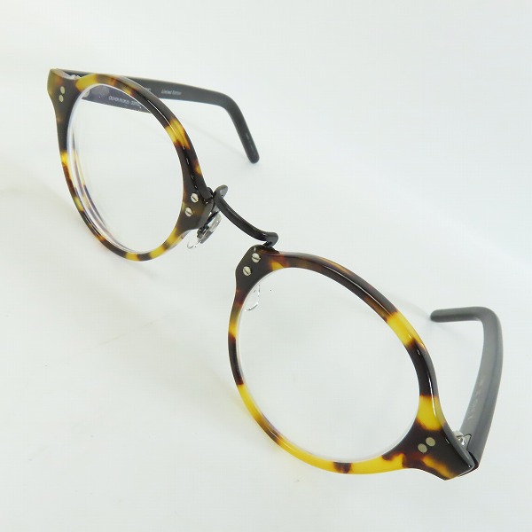 実際に弊社で買取させて頂いたOLIVER PEOPLES/オリバーピープルズ 度入り眼鏡/メガネフレーム/アイウェア 1955 雅 Limited Edition