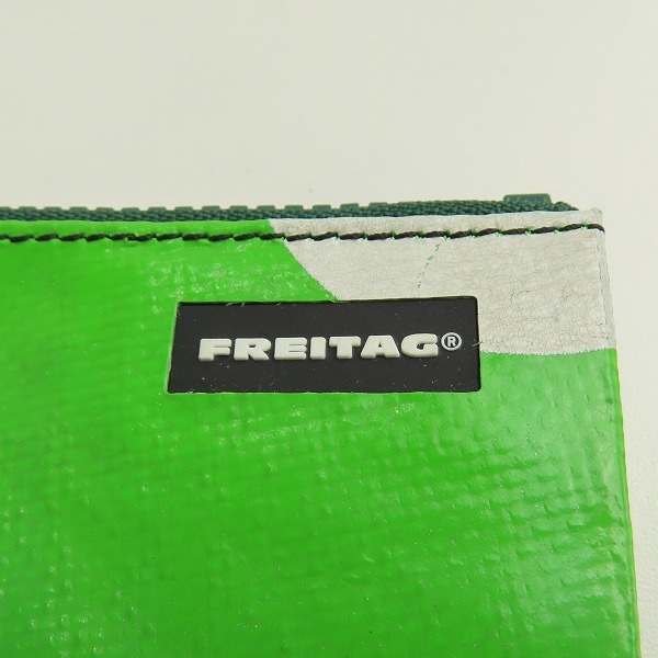 実際に弊社で買取させて頂いたFREITAG/フライターグ F06 SERENA/セレナ ポーチ/ペンケース グリーン/ホワイトの画像 4枚目
