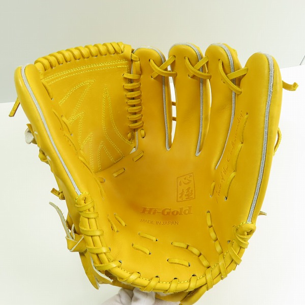実際に弊社で買取させて頂いたHi-Gold/ハイゴールド 心極 硬式/投手用 グローブ KKG-1141の画像 2枚目