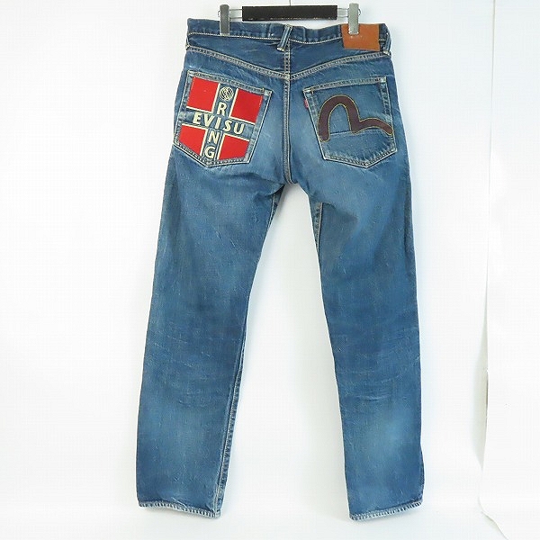 実際に弊社で買取させて頂いたEVISU/エヴィス Lot.2005 RING デニムパンツ/34×35の画像 1枚目