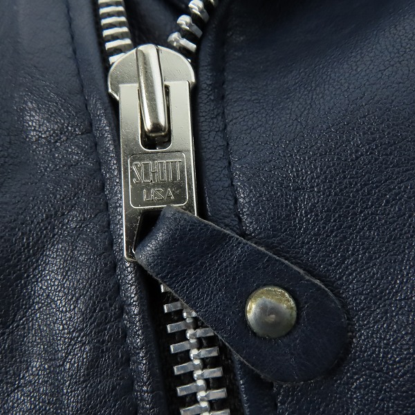 実際に弊社で買取させて頂いたSchottｘREMI RELIEF×Uncut Bound/ショット×レミレリーフ×アンカットバウンド ライダースジャケット 3191054/Mの画像 7枚目