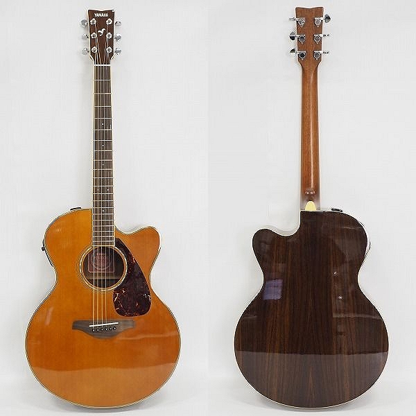 実際に弊社で買取させて頂いた★YAMAHA/ヤマハ FJX730SC エレアコ/アコースティックギター/アコギ セミハードケース付の画像 1枚目
