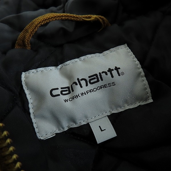 実際に弊社で買取させて頂いたCarhartt/カーハート ウォッシュドダックインシュレイティッドアクティブジャケット I027360 ブラウン系/Lの画像 2枚目