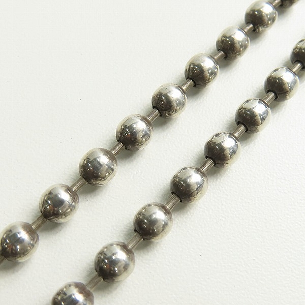 実際に弊社で買取させて頂いたBill Wall Leather/BWL/ビルウォールレザー LARGE BALL CHAIN/ラージ ボールチェーン/ネックレスの画像 4枚目