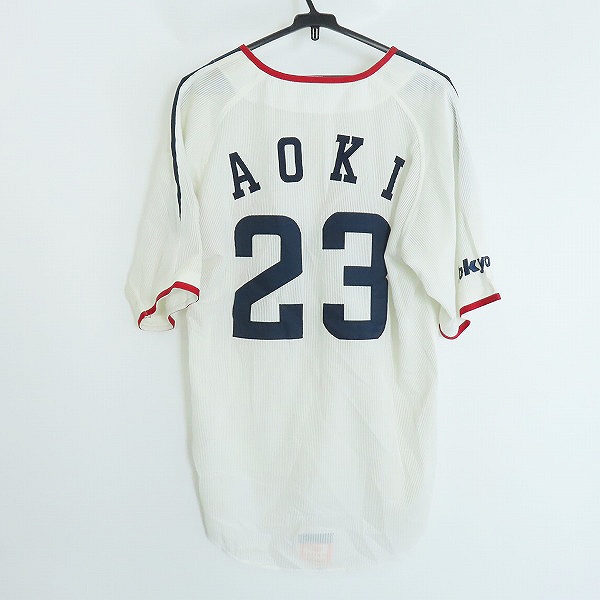 実際に弊社で買取させて頂いたデサント×ビームス 東京ヤクルトスワローズ 2006 ホーム レプリカユニフォーム #23青木 DYS-0601/FREEの画像 1枚目