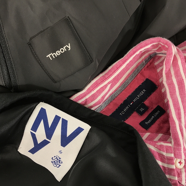 実際に弊社で買取させて頂いた【おまとめ】セオリー/ナノユニバース/トミーヒルフィガー 他 スラックスパンツ/テーラードジャケット/ボタンシャツ 等