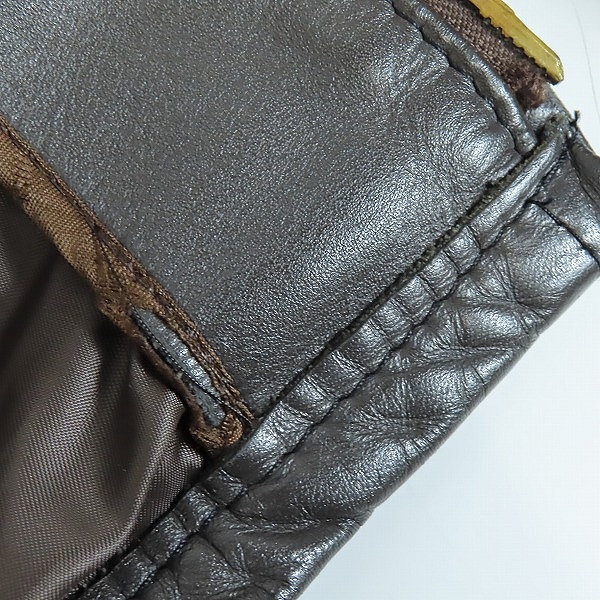 実際に弊社で買取させて頂いたSchott/ショット シングルレザー ライダースジャケット 34の画像 6枚目