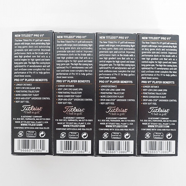 実際に弊社で買取させて頂いた【未使用】Titleist/タイトリスト PRO V1 ゴルフボール ホワイト 1ダースの画像 3枚目
