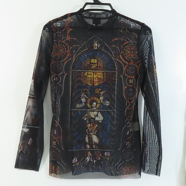 実際に弊社で買取させて頂いたJEAN PAUL GAULTIER/ジャンポールゴルチェ パワーネット 総柄 カットソー 40の画像 1枚目
