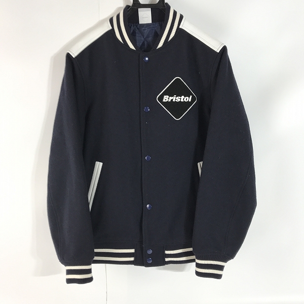 実際に弊社で買取させて頂いた F.C.Real Bristol/エフシーレアルブリストル/F.C.R.B. 17AW CIRCLE STAR STADIUM BLOUSON スタジャン FCRB-178040/XL