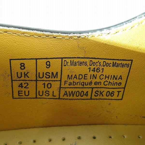 実際に弊社で買取させて頂いたDr.Martens/ドクターマーチン 3EYE BOOTS/3ホール ブーツ 1461/UK8の画像 5枚目