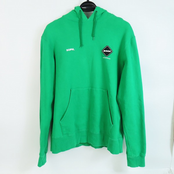 実際に弊社で買取させて頂いたF.C.Real Bristol/エフシーレアルブリストル 22SS LOGO APPLIQUE PULLOVER SWEAT HOODIE パーカー FCRB-220054/M
