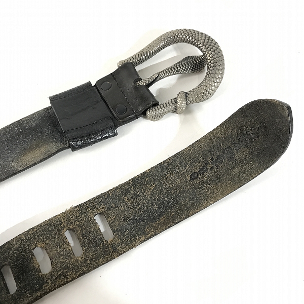 実際に弊社で買取させて頂いたIF SIX WAS NINE/イフシックスワズナイン COBRA BELT-2 コブラバックル レザーベルトの画像 2枚目
