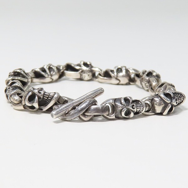 実際に弊社で買取させて頂いたBWL/ビルウォールレザー スモール グッドラック スカル カスタム ブレスレットの画像 3枚目