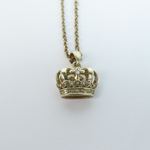 実際に弊社で買取させて頂いた【ギャラ付き】Justin Davis/ジャスティンデイビス Diadem Star クラウンネックレス GOLD FINISH/SNJ823の画像 1枚目