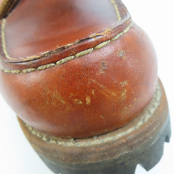 実際に弊社で買取させて頂いたRED WING/レッドウィング ヴィンテージ/ビンテージ 四角犬タグ ブーツ/9EEの画像 8枚目