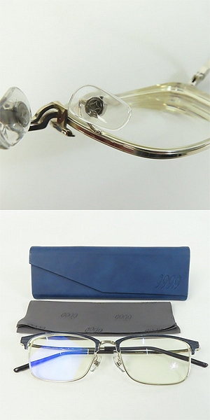 実際に弊社で買取させて頂いた999.9/フォーナインズ TITANIUM チタニウム メガネフレーム S-161Tの画像 9枚目