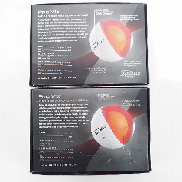 実際に弊社で買取させて頂いた【未使用】Titleist/タイトリスト PRO V1x ゴルフボール ホワイト 2ダース の画像 4枚目