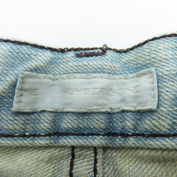 実際に弊社で買取させて頂いたNUMBER (N)INE/ナンバーナイン 02AW 泥加工デニムパンツ/0の画像 2枚目