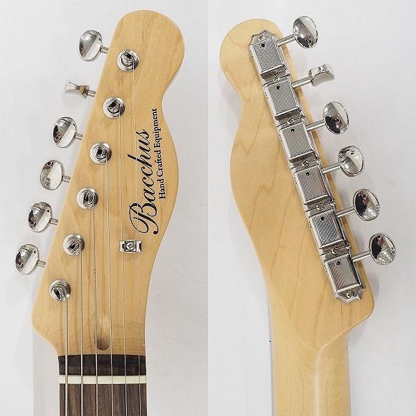 実際に弊社で買取させて頂いた★【難有り】Bacchus/バッカス BTL-650/R DLPB テレキャスターType エレキギター ギグケース付の画像 3枚目