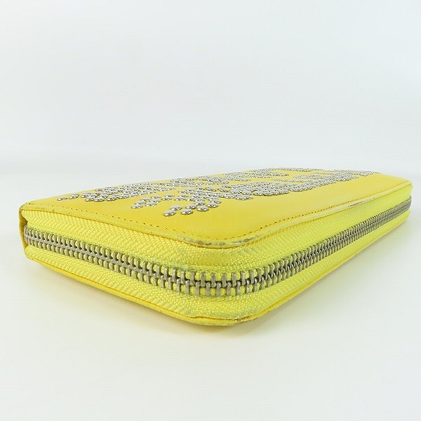 実際に弊社で買取させて頂いたHYSTERIC GLAMOUR/ヒステリックグラマー レザー スタッズ ラウンドファスナーウォレット/長財布の画像 2枚目