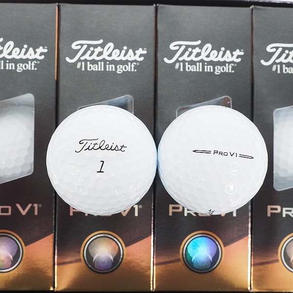 実際に弊社で買取させて頂いた【未使用】Titleist/タイトリスト PRO V1 ゴルフボール ホワイト 2ダースの画像 1枚目
