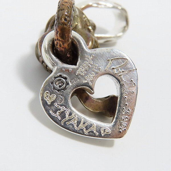 実際に弊社で買取させて頂いた【ギャラ付】STARLINGEAR/スターリンギア マイクロスカルフレーム ハートフープ ペンダントの画像 4枚目