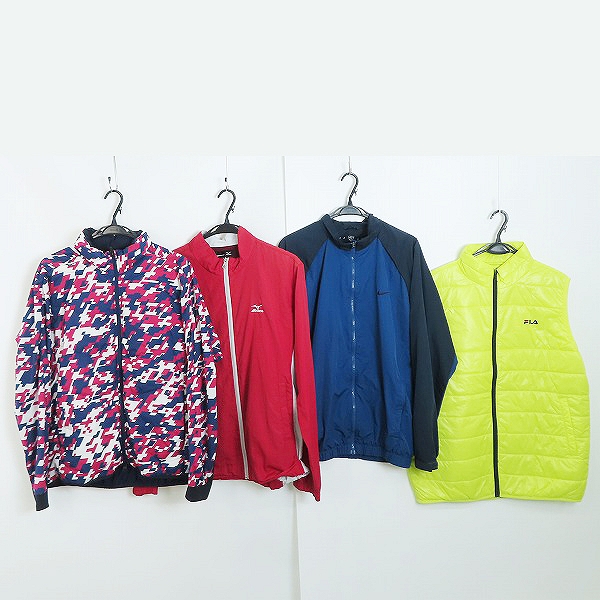 実際に弊社で買取させて頂いたMIZUNO/ミズノ NIKE/ナイキ FILA/フィラ ゴルフ ブルゾン/ジャケット 4点セット