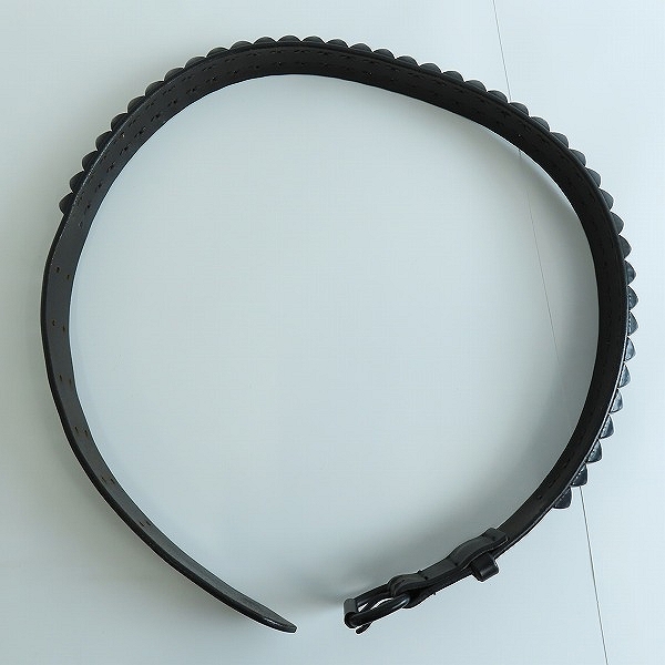 実際に弊社で買取させて頂いたNEIGHBORHOOD/ネイバーフッド 2連スタッズ レザーベルトの画像 8枚目