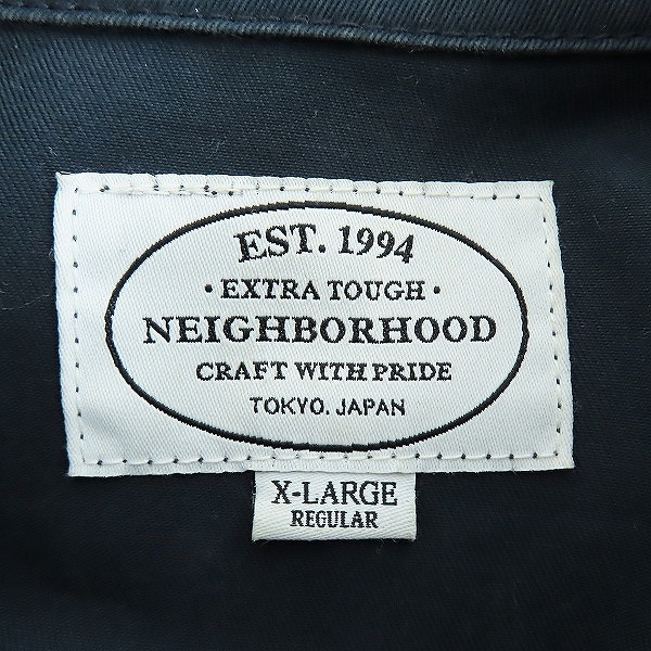 実際に弊社で買取させて頂いたNEIGHBORHOOD/ネイバーフッド KENDALL WORK/C-JKT ワークジャケット 162ARNH-JKM01/XLの画像 2枚目