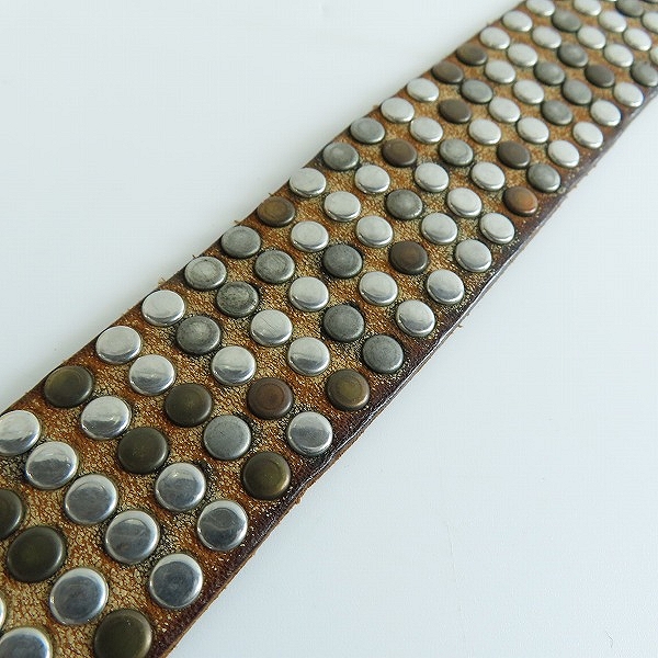 実際に弊社で買取させて頂いたHTC/エイチティーシー スタッズ ベルト 80/32の画像 6枚目